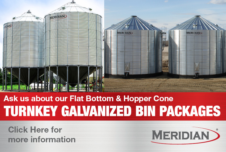 Book Your Galvanized Flat Bottom & Hopper Cone Bins with Meridian